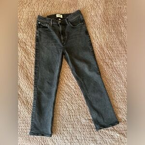 Agolde Black Mid Rise 90s Straight Leg Wilder Jeans